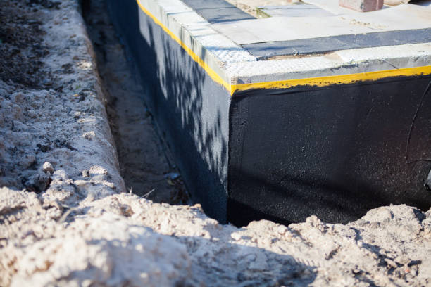 Residential Interior Drainage System installation at a Warrenton, VA home by SJ Waterproofing Pros